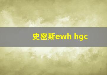 史密斯ewh hgc